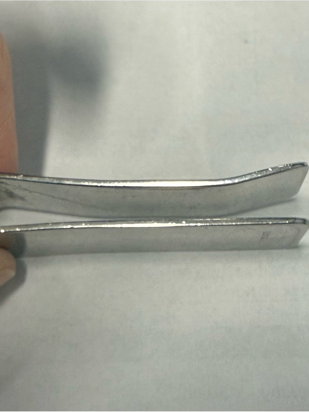 Prada Silver-tone Money Clip with Embossed Logo - Picture 3 of 6